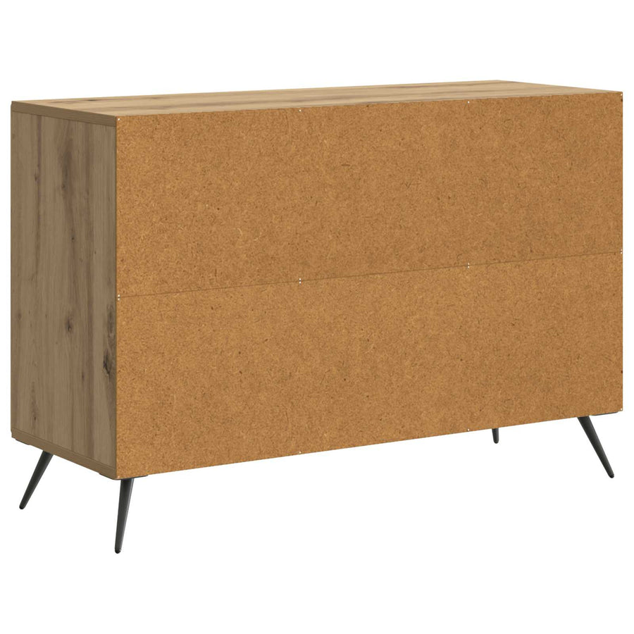 Dressoir Artisanaal eiken 89 x 34,5 x 60 cm Bewerkt hout