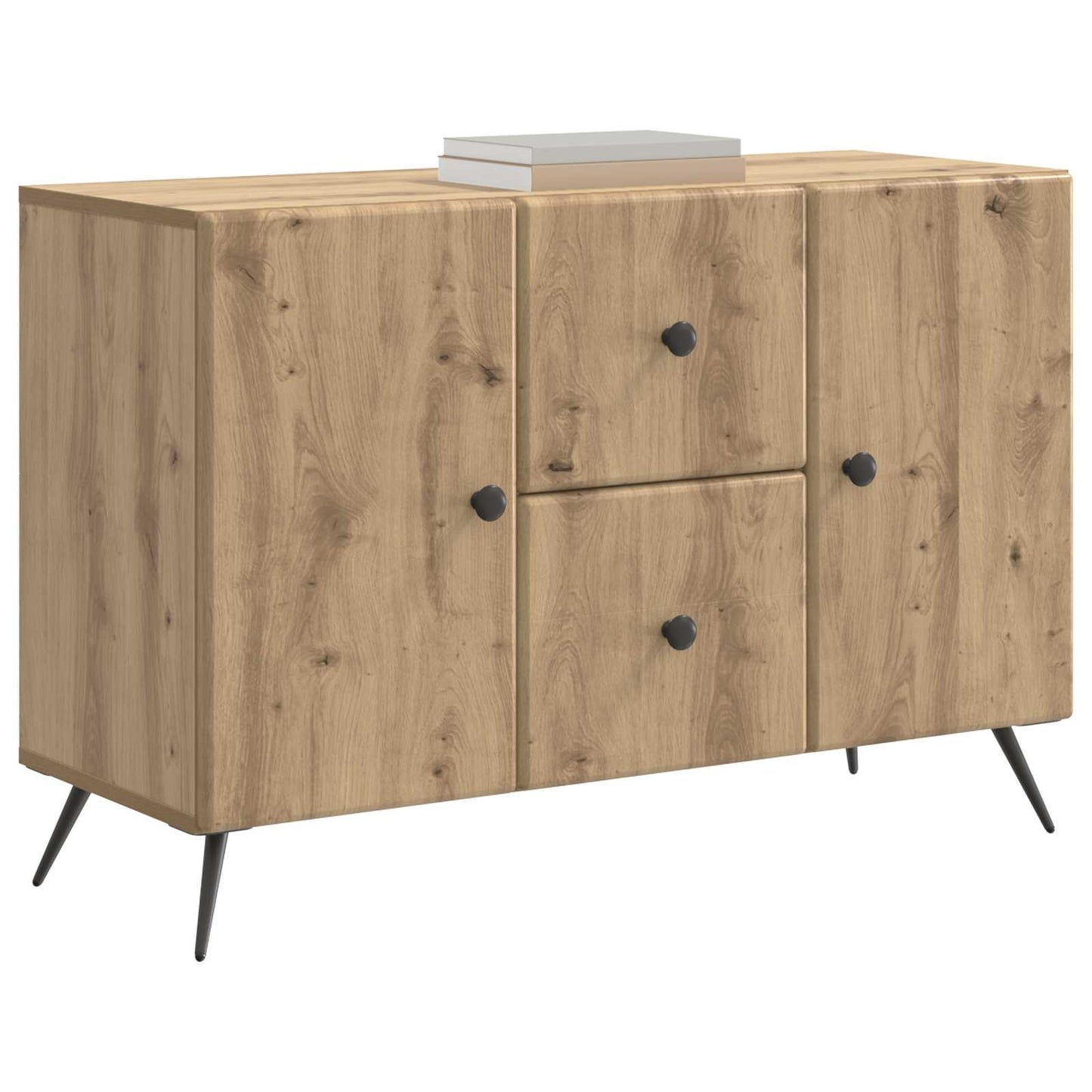 Dressoir Artisanaal eiken 89 x 34,5 x 60 cm Bewerkt hout