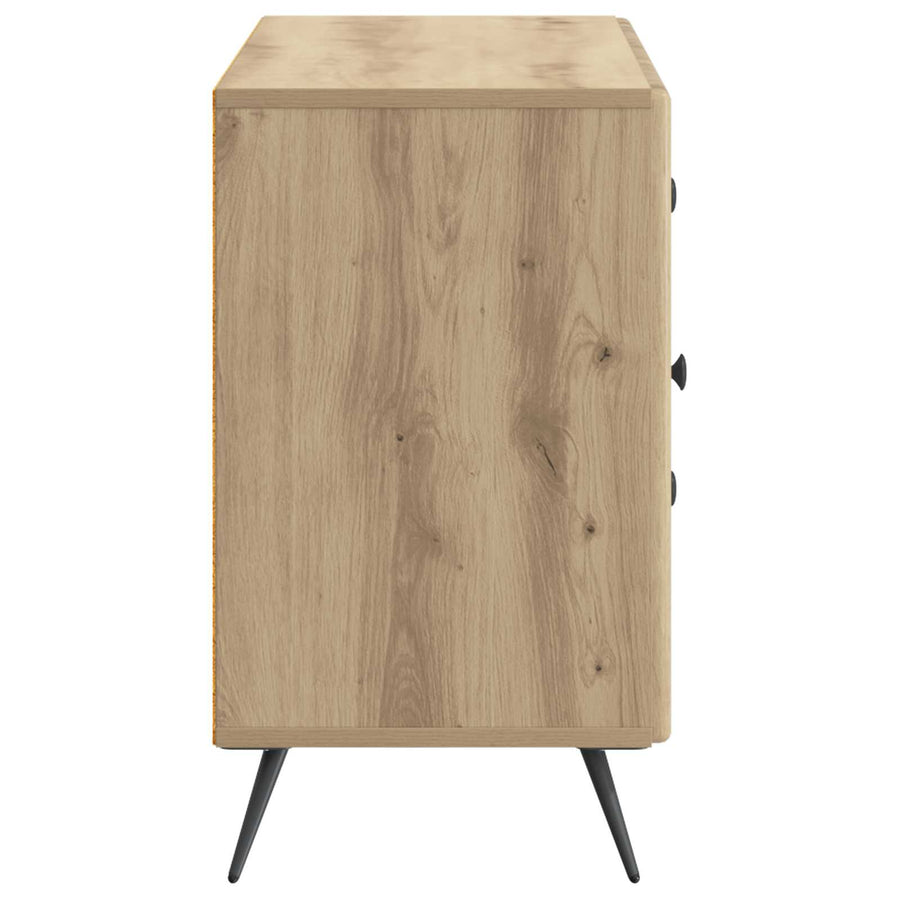 Dressoir Artisanaal eiken 89 x 34,5 x 60 cm Bewerkt hout