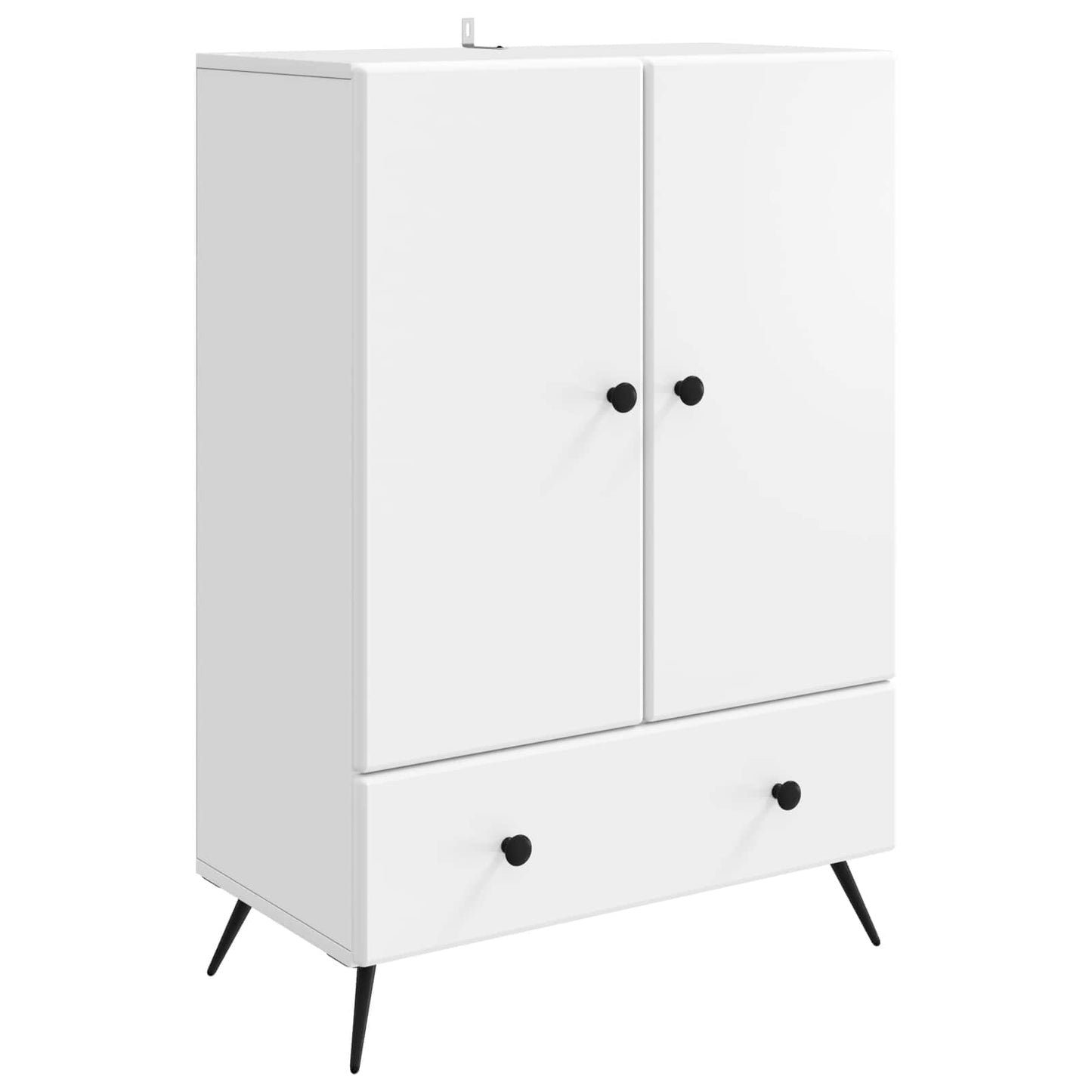 Dressoir met lade Wit 66 x 34,5 x 95 cm Bewerkt hout