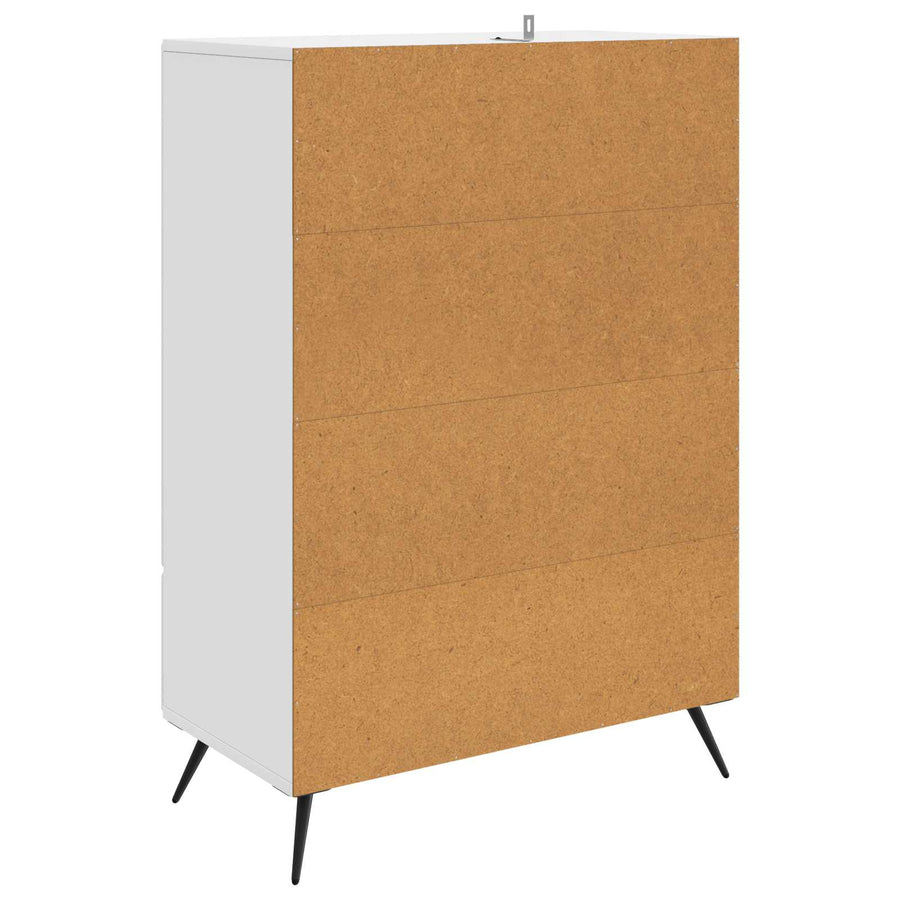 Dressoir met lade Wit 66 x 34,5 x 95 cm Bewerkt hout