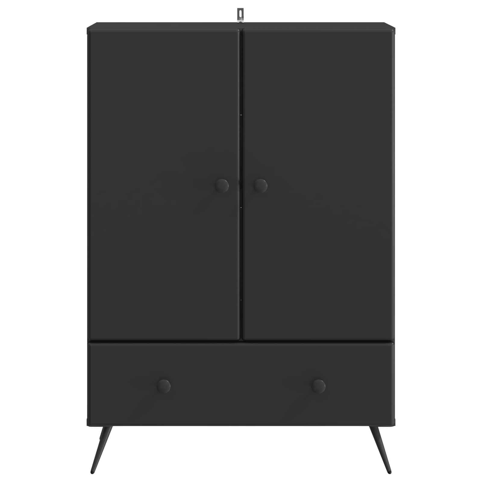 Dressoir met lade Zwart 66 x 34,5 x 95 cm Bewerkt hout