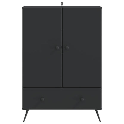 Dressoir met lade Zwart 66 x 34,5 x 95 cm Bewerkt hout