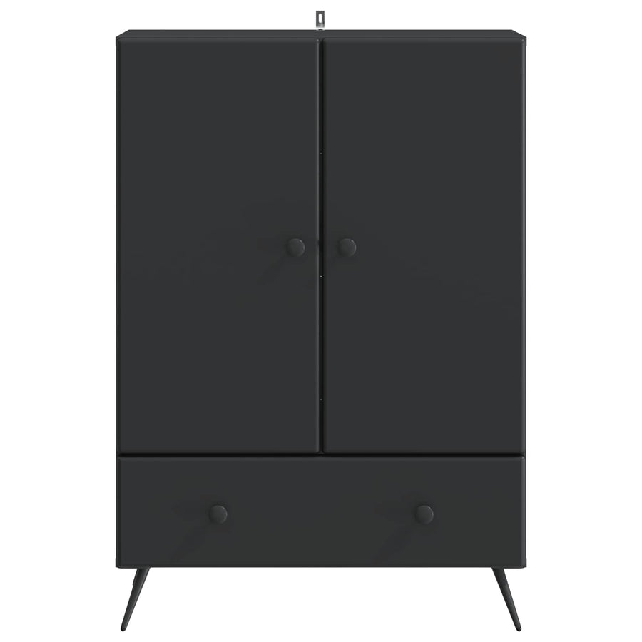 Dressoir met lade Zwart 66 x 34,5 x 95 cm Bewerkt hout