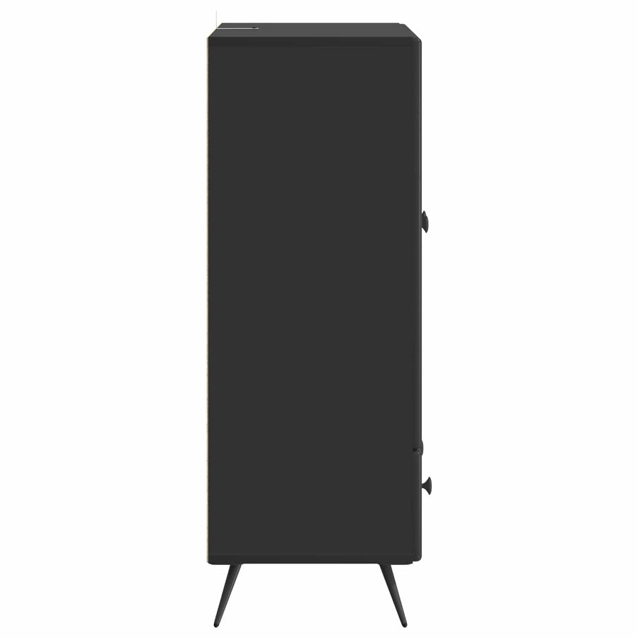 Dressoir met lade Zwart 66 x 34,5 x 95 cm Bewerkt hout