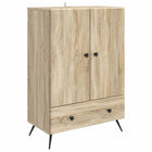Sideboard with Drawer Sonoma Oak 66 x 34.5 x 95 cm Engineered Wood