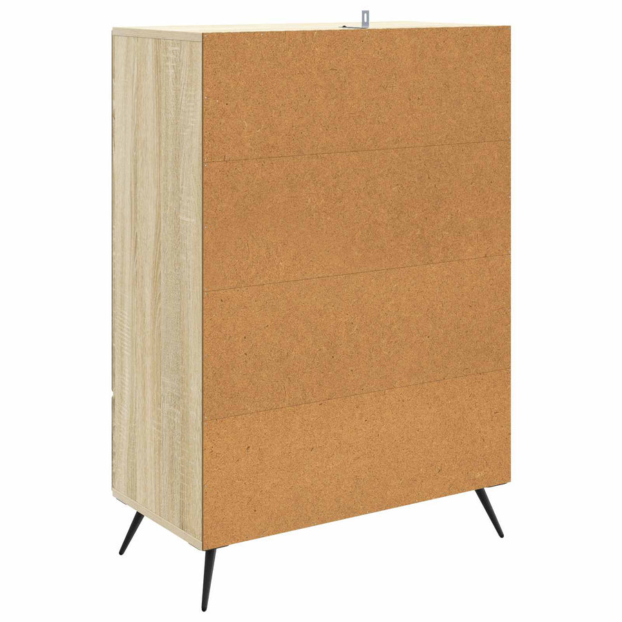 Dressoir met lade Sonoma Eiken 66 x 34,5 x 95 cm Bewerkt hout