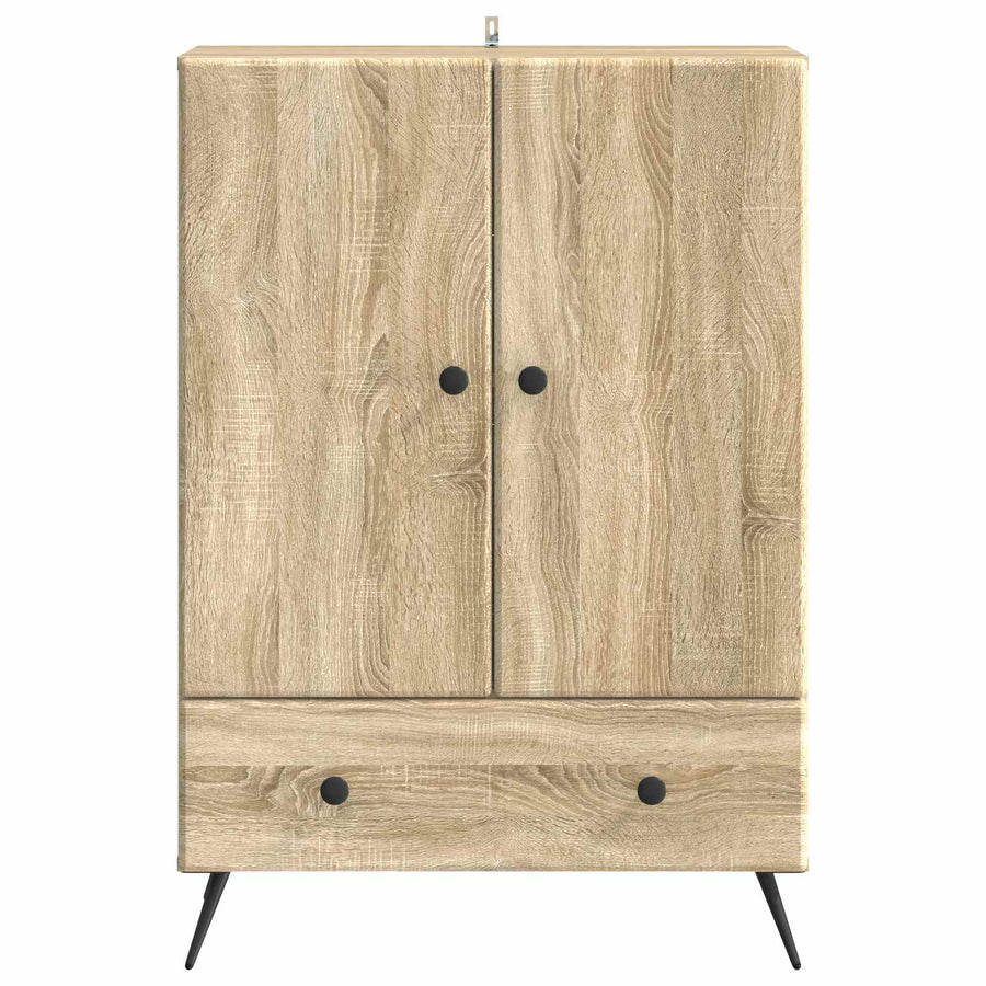 Dressoir met lade Sonoma Eiken 66 x 34,5 x 95 cm Bewerkt hout
