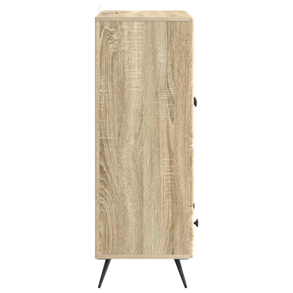 Dressoir met lade Sonoma Eiken 66 x 34,5 x 95 cm Bewerkt hout