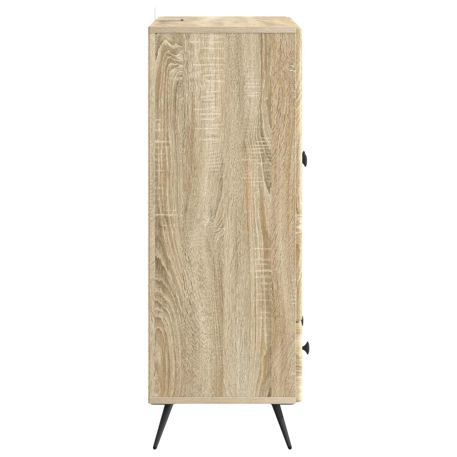 Dressoir met lade Sonoma Eiken 66 x 34,5 x 95 cm Bewerkt hout