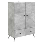 Sideboard with drawer Concrete grey 66 x 34.5 x 95 cm Engineered wood