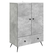 Dressoir 66x34,5x95 cm betongrijs bewerkt hout
