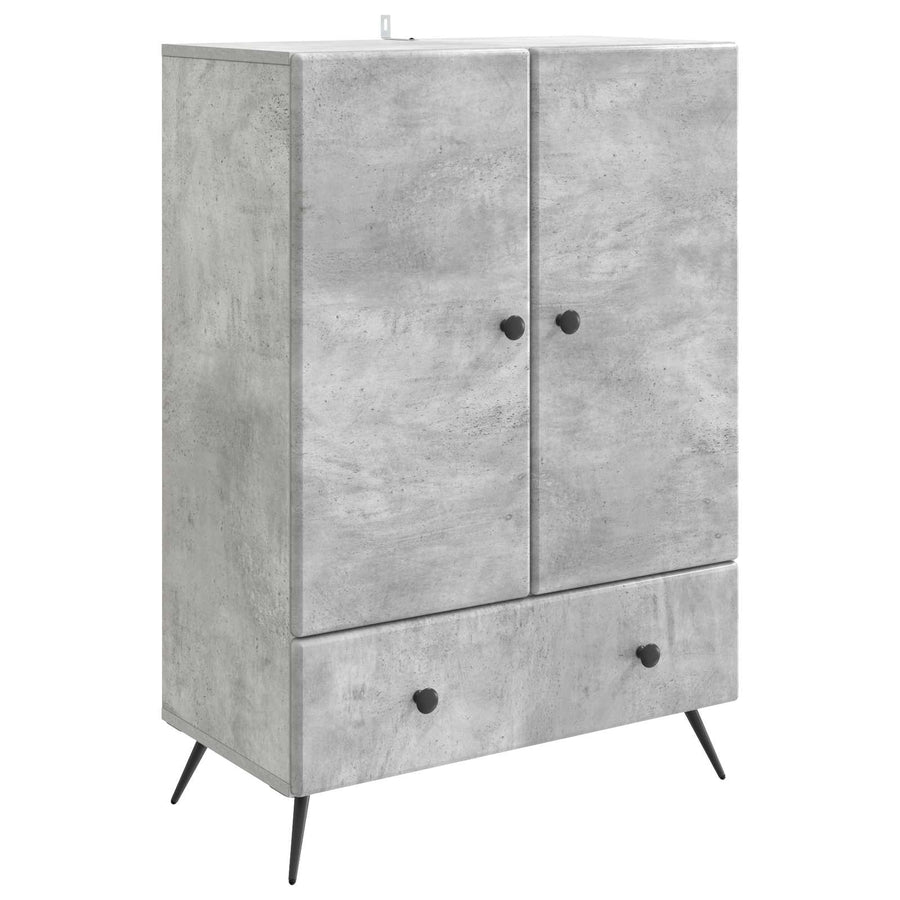 Dressoir met lade Betongrijs 66 x 34,5 x 95 cm Bewerkt hout