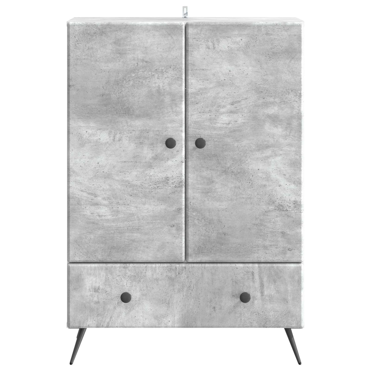 Dressoir met lade Betongrijs 66 x 34,5 x 95 cm Bewerkt hout