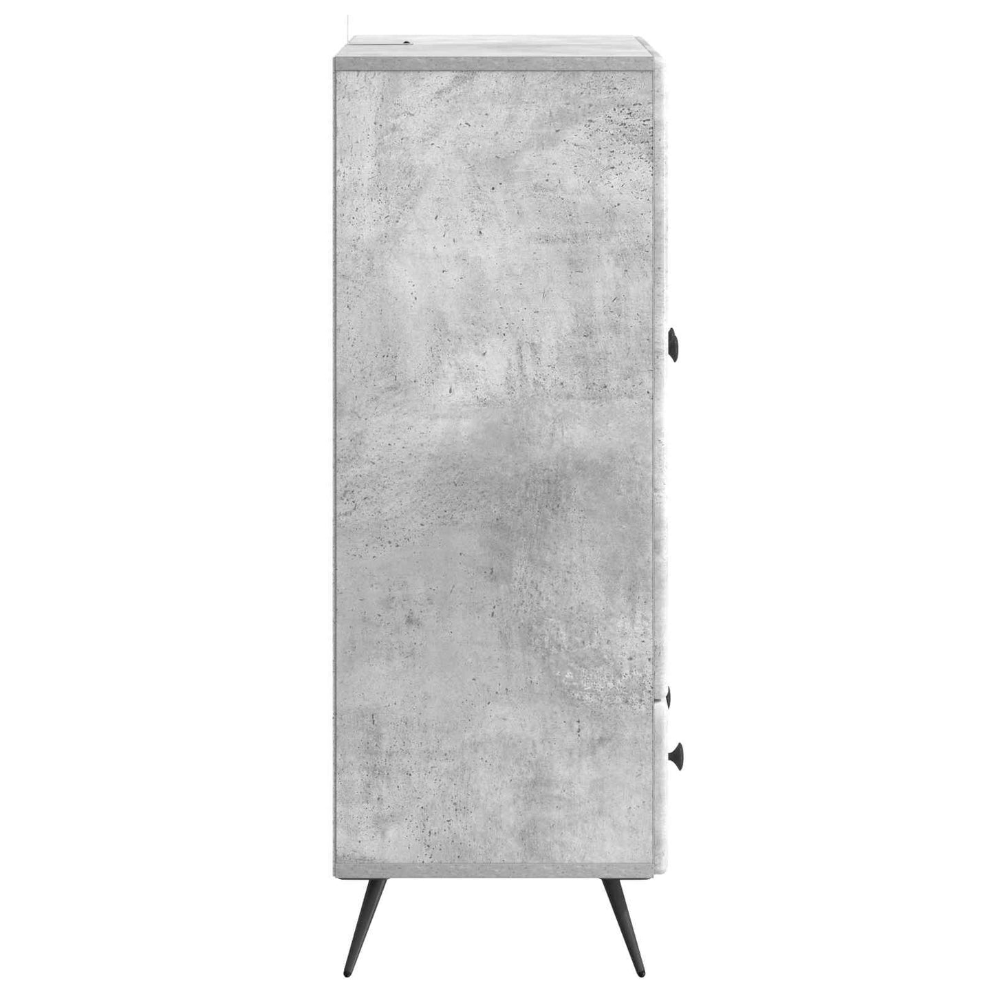 Dressoir met lade Betongrijs 66 x 34,5 x 95 cm Bewerkt hout