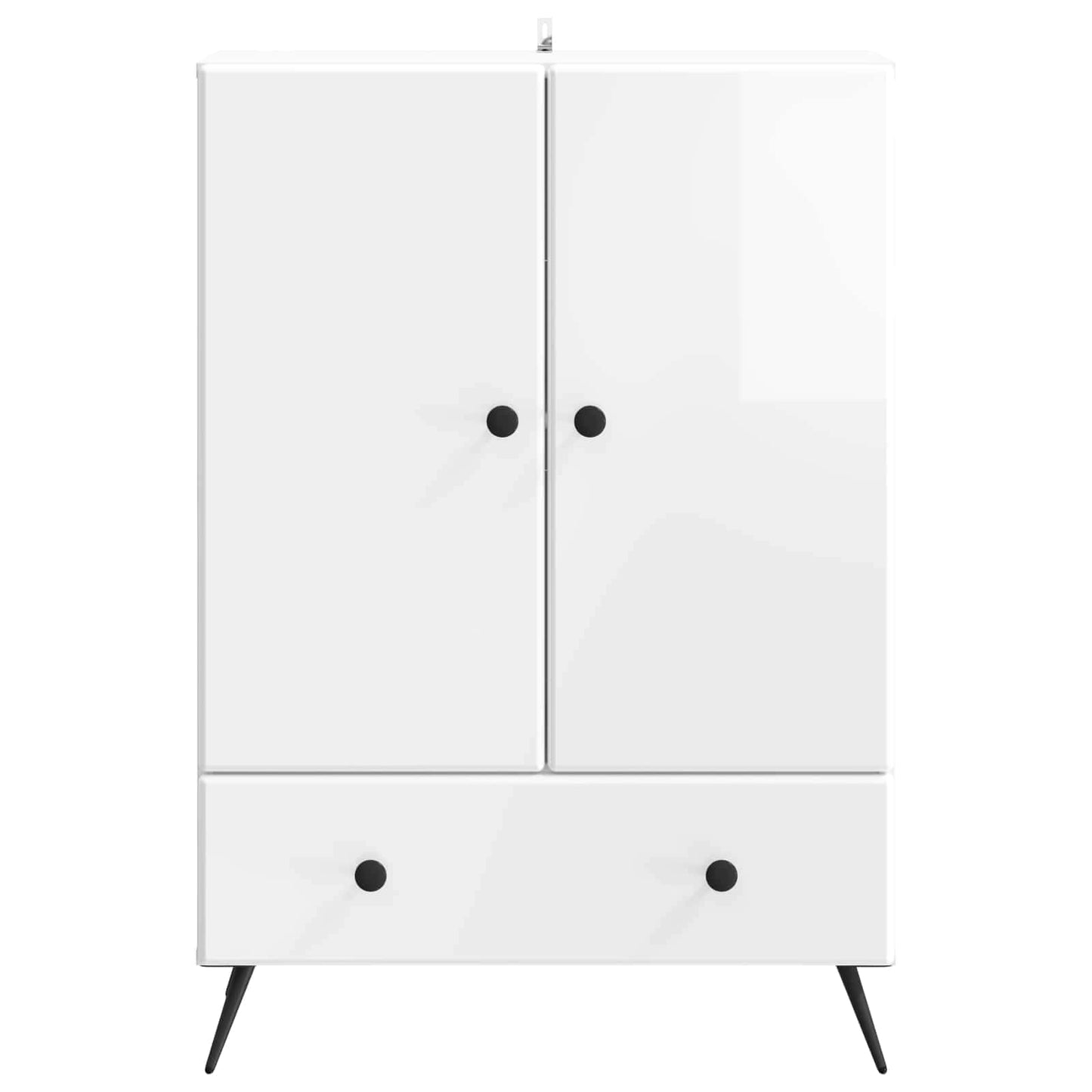 Dressoir met lade Hoogglans Wit 66 x 34,5 x 95 cm Bewerkt hout