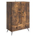 Sideboard with drawer Smoked oak 66 x 34.5 x 95 cm Engineered wood