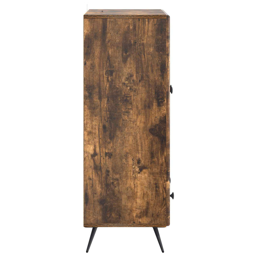 Dressoir met lade Gerookt eiken 66 x 34,5 x 95 cm Bewerkt hout