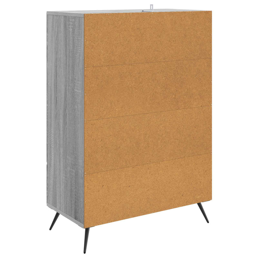 Dressoir met lade Grijs sonoma 66 x 34,5 x 95 cm Bewerkt hout