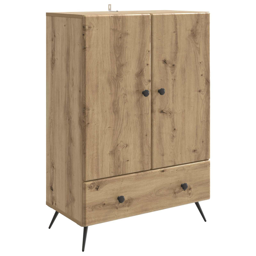 Dressoir Artisanaal eiken 66 x 34,5 x 95 cm Bewerkt hout