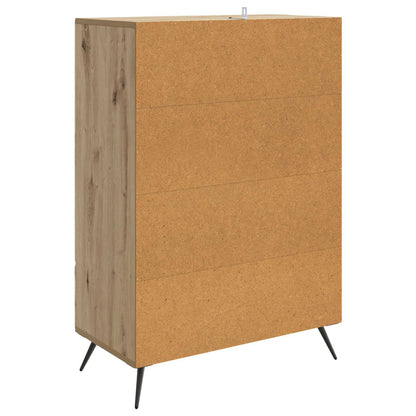Dressoir Artisanaal eiken 66 x 34,5 x 95 cm Bewerkt hout