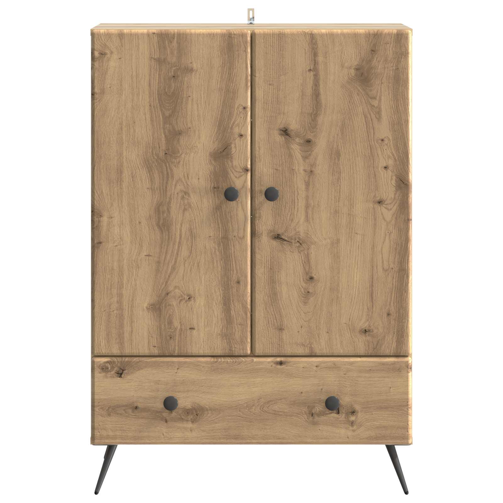 Dressoir Artisanaal eiken 66 x 34,5 x 95 cm Bewerkt hout