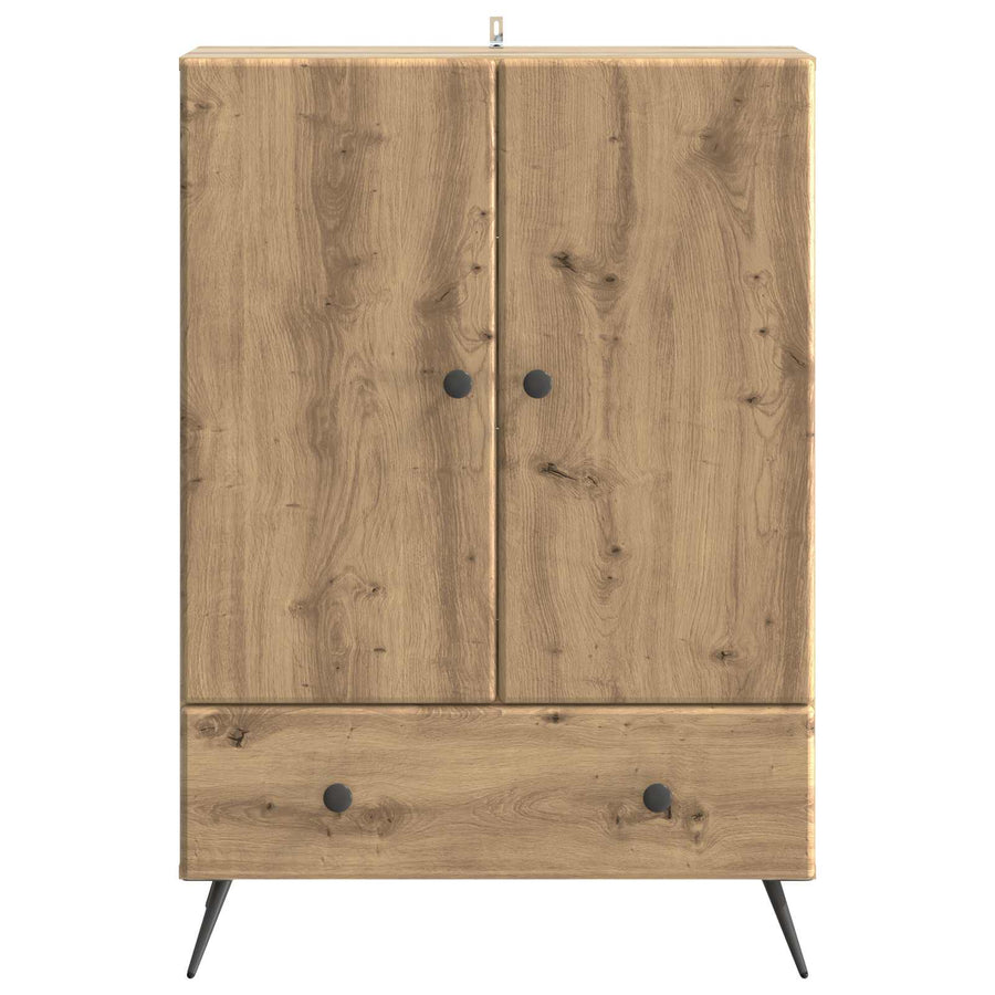 Dressoir Artisanaal eiken 66 x 34,5 x 95 cm Bewerkt hout