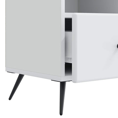 TV-kast met lade Wit 102 x 34,5 x 50 cm Bewerkt hout