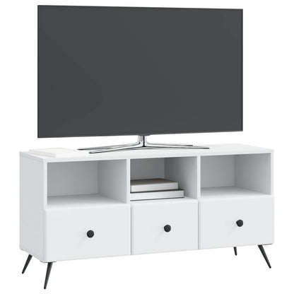 TV-kast met lade Wit 102 x 34,5 x 50 cm Bewerkt hout