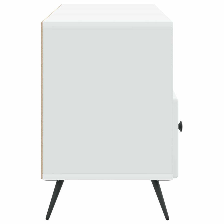 TV-kast met lade Wit 102 x 34,5 x 50 cm Bewerkt hout