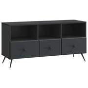 TV-kast 102x34,5x50 cm zwart bewerkt hout