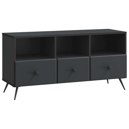 TV-kast met lade Zwart 102 x 34,5 x 50 cm Bewerkt hout