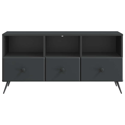 TV-kast met lade Zwart 102 x 34,5 x 50 cm Bewerkt hout