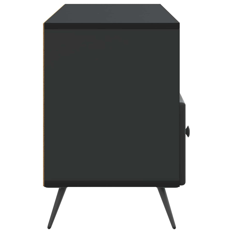 TV-kast met lade Zwart 102 x 34,5 x 50 cm Bewerkt hout