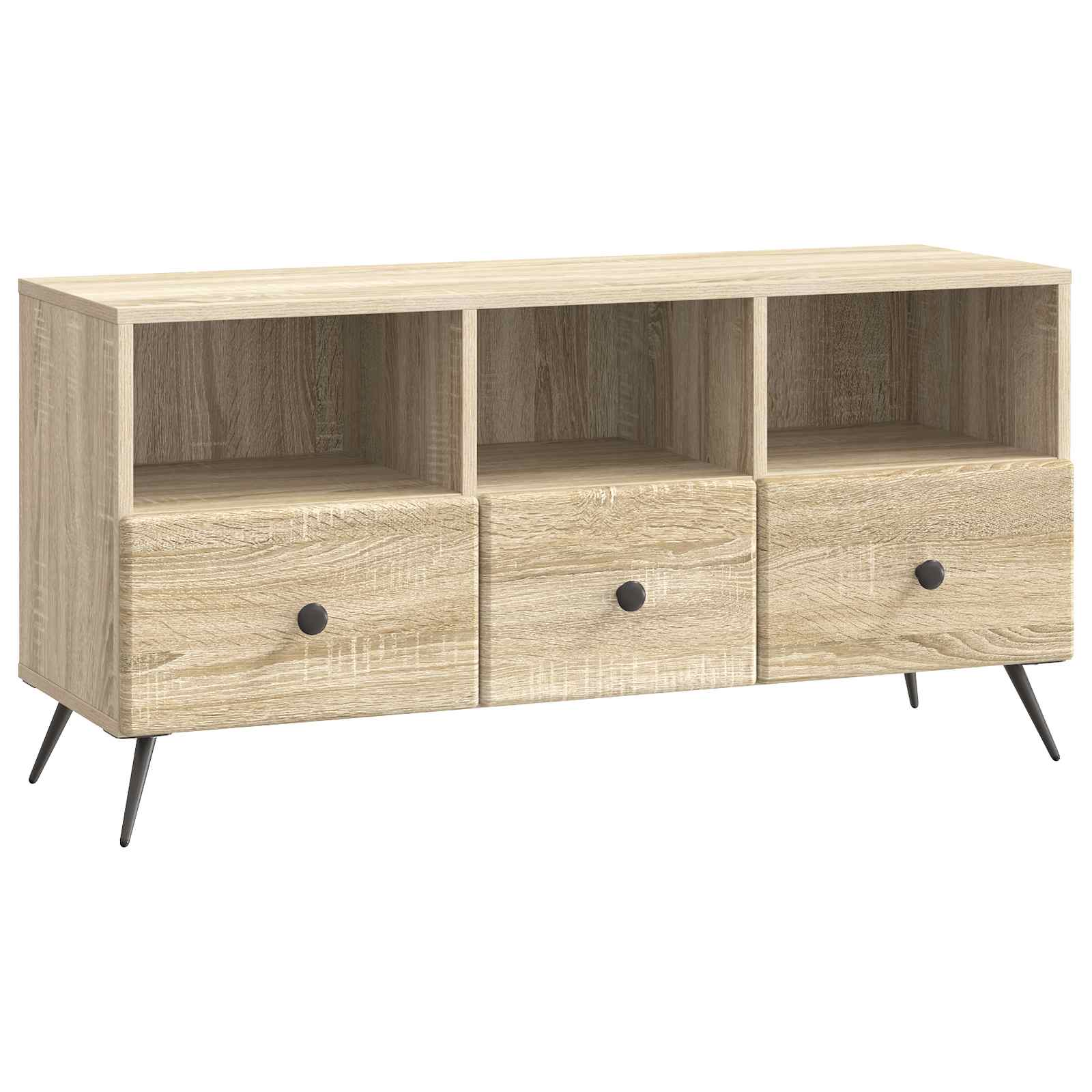 TV-kast met lade Sonoma Eiken 102 x 34,5 x 50 cm Bewerkt hout