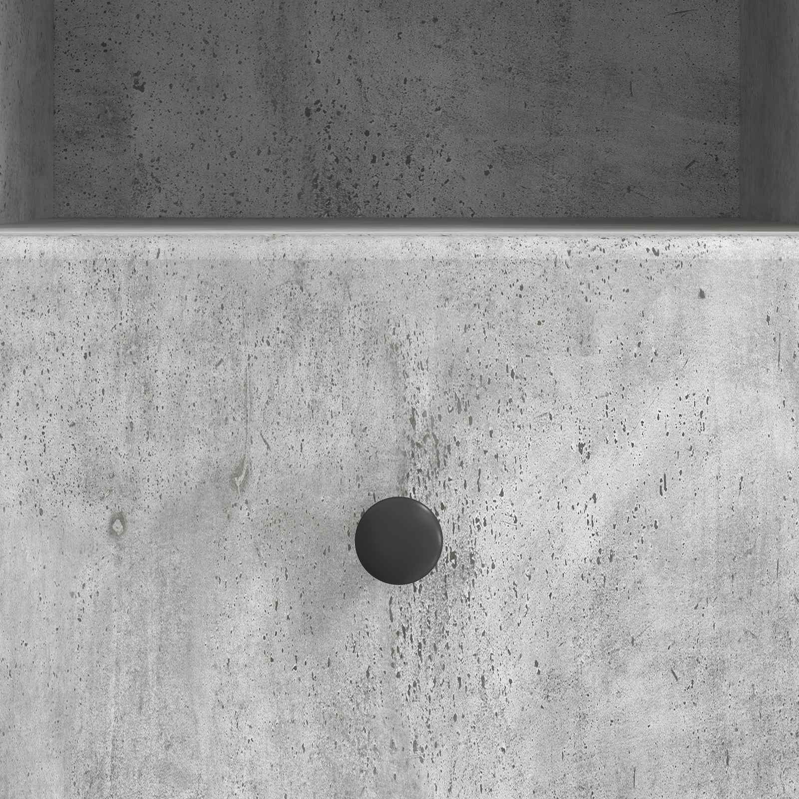 TV-kast met lade Betongrijs 102 x 34,5 x 50 cm Bewerkt hout