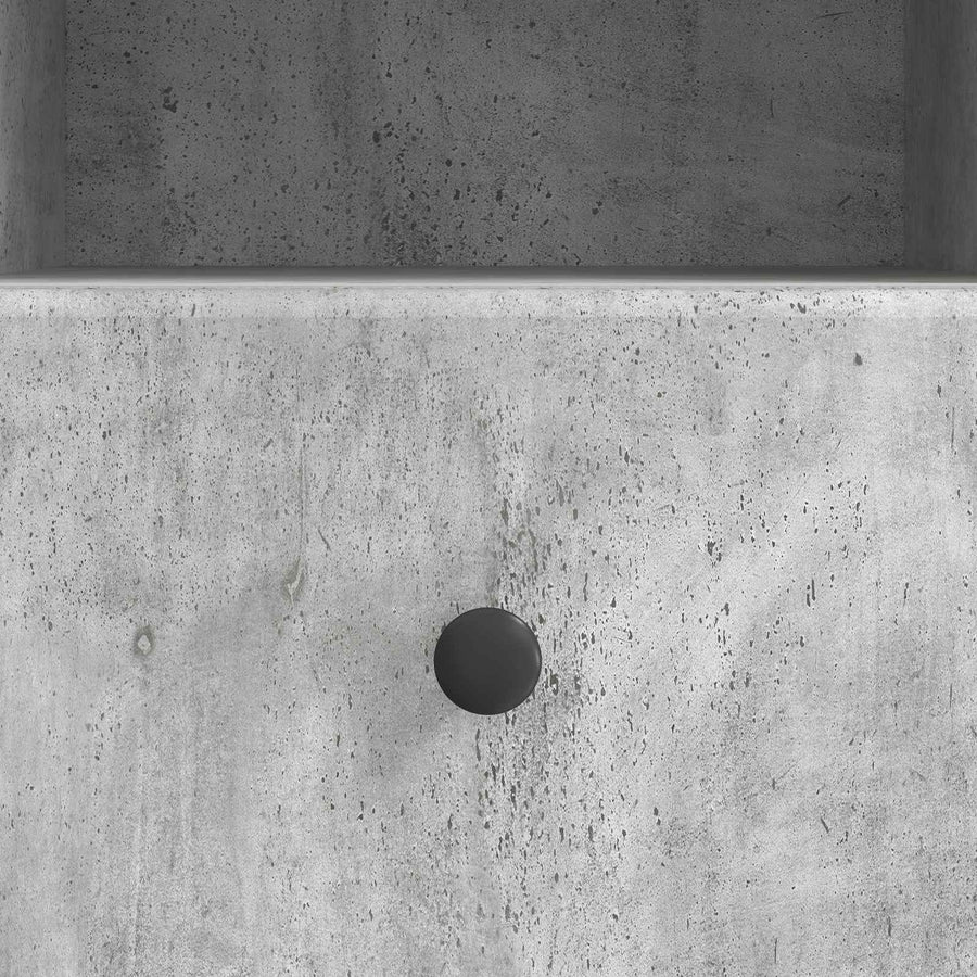 TV-kast met lade Betongrijs 102 x 34,5 x 50 cm Bewerkt hout
