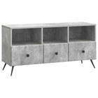 TV-kast 102x34,5x50 cm betongrijs bewerkt hout