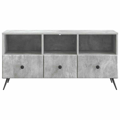 TV-kast met lade Betongrijs 102 x 34,5 x 50 cm Bewerkt hout