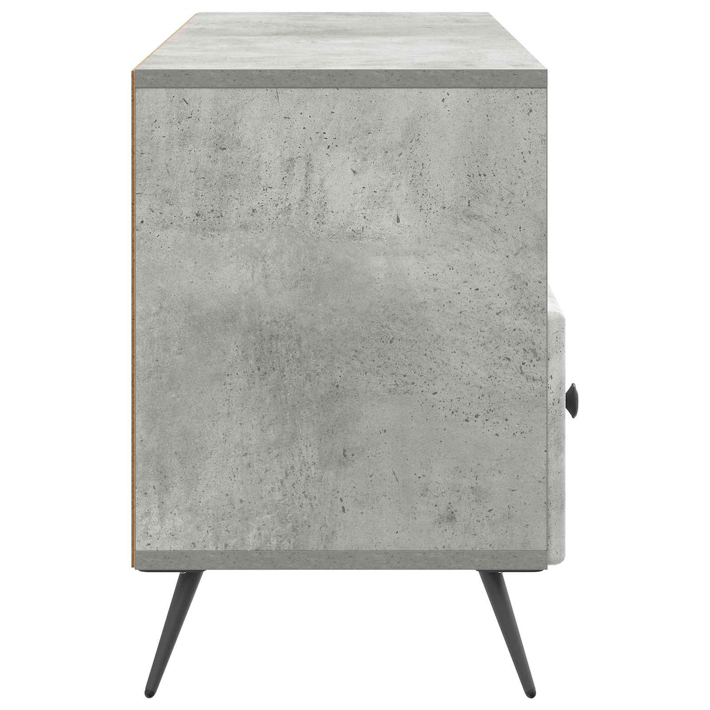 TV-kast met lade Betongrijs 102 x 34,5 x 50 cm Bewerkt hout
