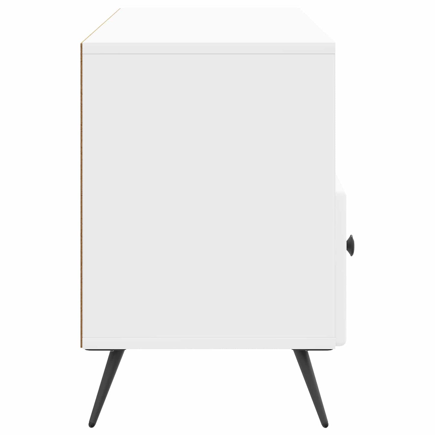 TV-kast met lade Hoogglans Wit 102 x 34,5 x 50 cm Bewerkt hout