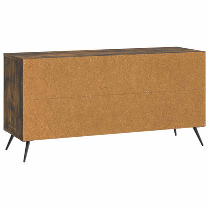TV-kast met lade Gerookt eiken 102 x 34,5 x 50 cm Bewerkt hout