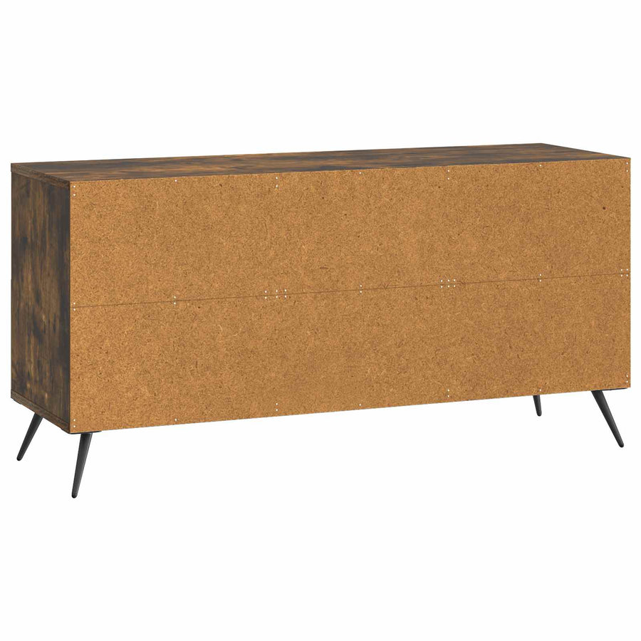 TV-kast met lade Gerookt eiken 102 x 34,5 x 50 cm Bewerkt hout