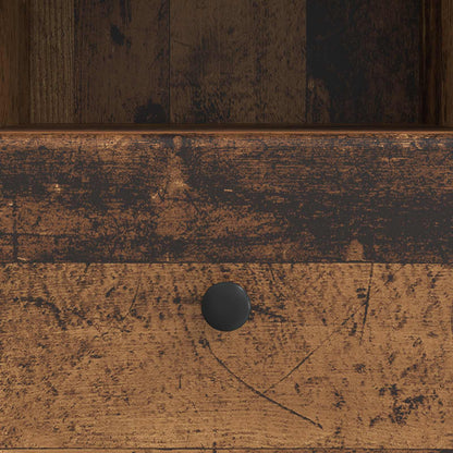 TV-kast met lade Oud hout 102 x 34,5 x 50 cm Bewerkt hout