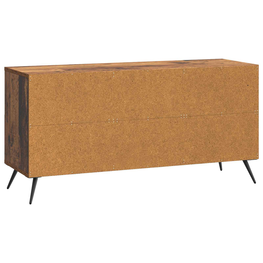 TV-kast met lade Oud hout 102 x 34,5 x 50 cm Bewerkt hout