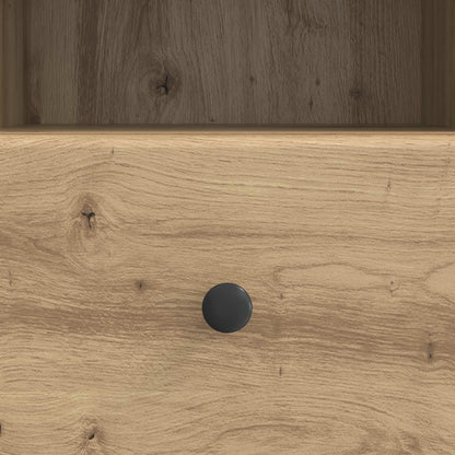 TV-kast Artisanaal eiken 102 x 34,5 x 50 cm Bewerkt hout