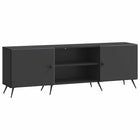 TV-kast 150x31x50 cm zwart bewerkt hout