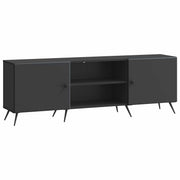 TV-kast 150x31x50 cm zwart bewerkt hout