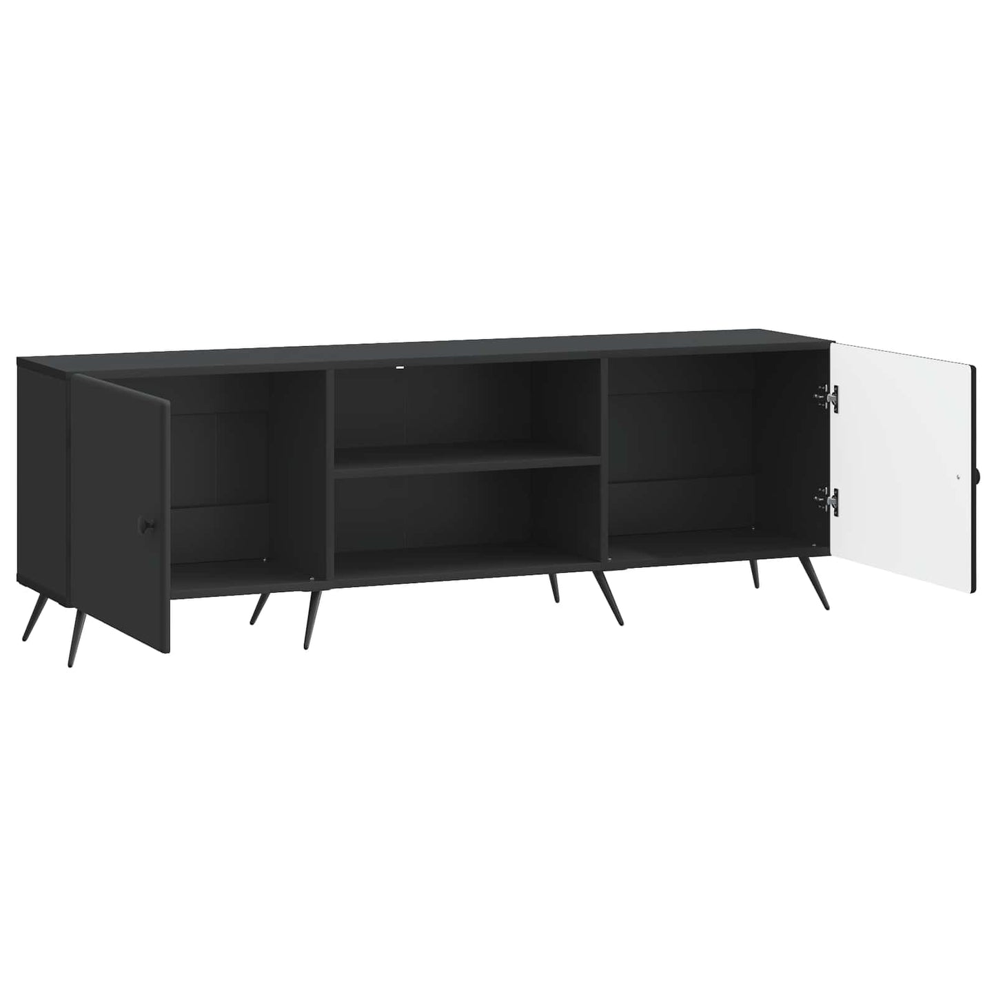 TV-kast Zwart 150 x 31 x 50 cm Bewerkt hout