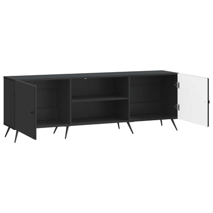 TV-kast Zwart 150 x 31 x 50 cm Bewerkt hout